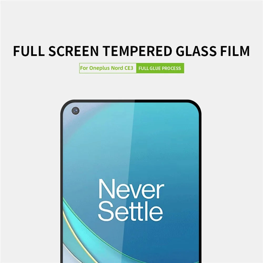 PINWUYO For OnePlus Nord CE3 5G JK Tempered Glass Film Series-2 Full Cover High Aluminum-silicon Glass Screen Protector - 3