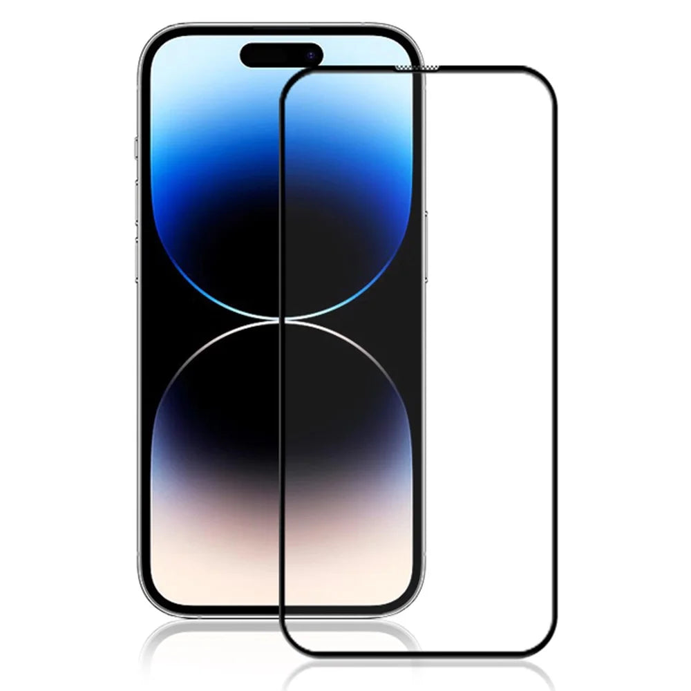 MOCOLO For iPhone 15 Pro Black Edge Full Glue Film Shatter-proof 3D Curved Tempered Glass Screen Protector - 1