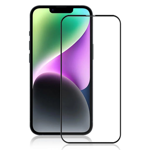 MOCOLO For iPhone 15 Black Edge Full Glue Film 3D Curved Tempered Glass High Transparency Screen Protector - 1