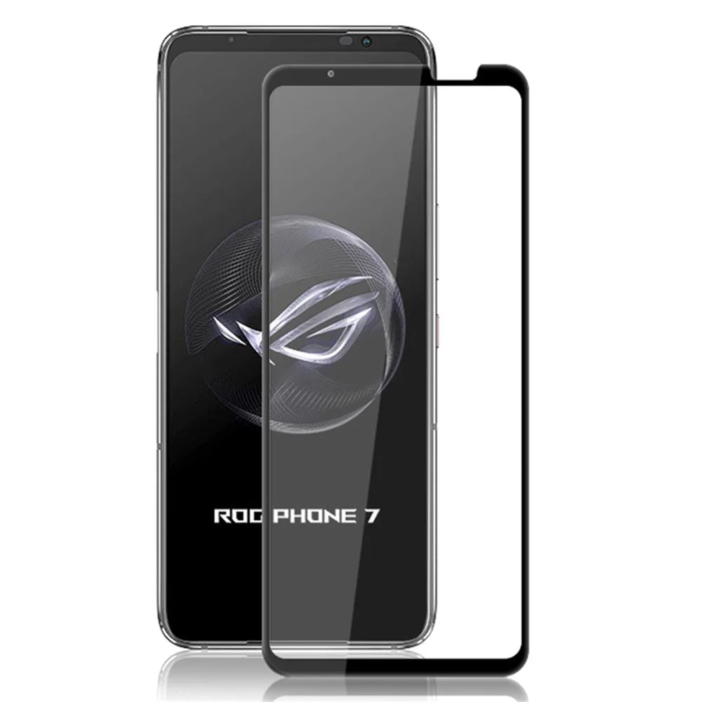 MOCOLO For Asus ROG Phone 7 5G Full Screen Protector Full Glue Silk Printing Tempered Glass Film - Black - 1