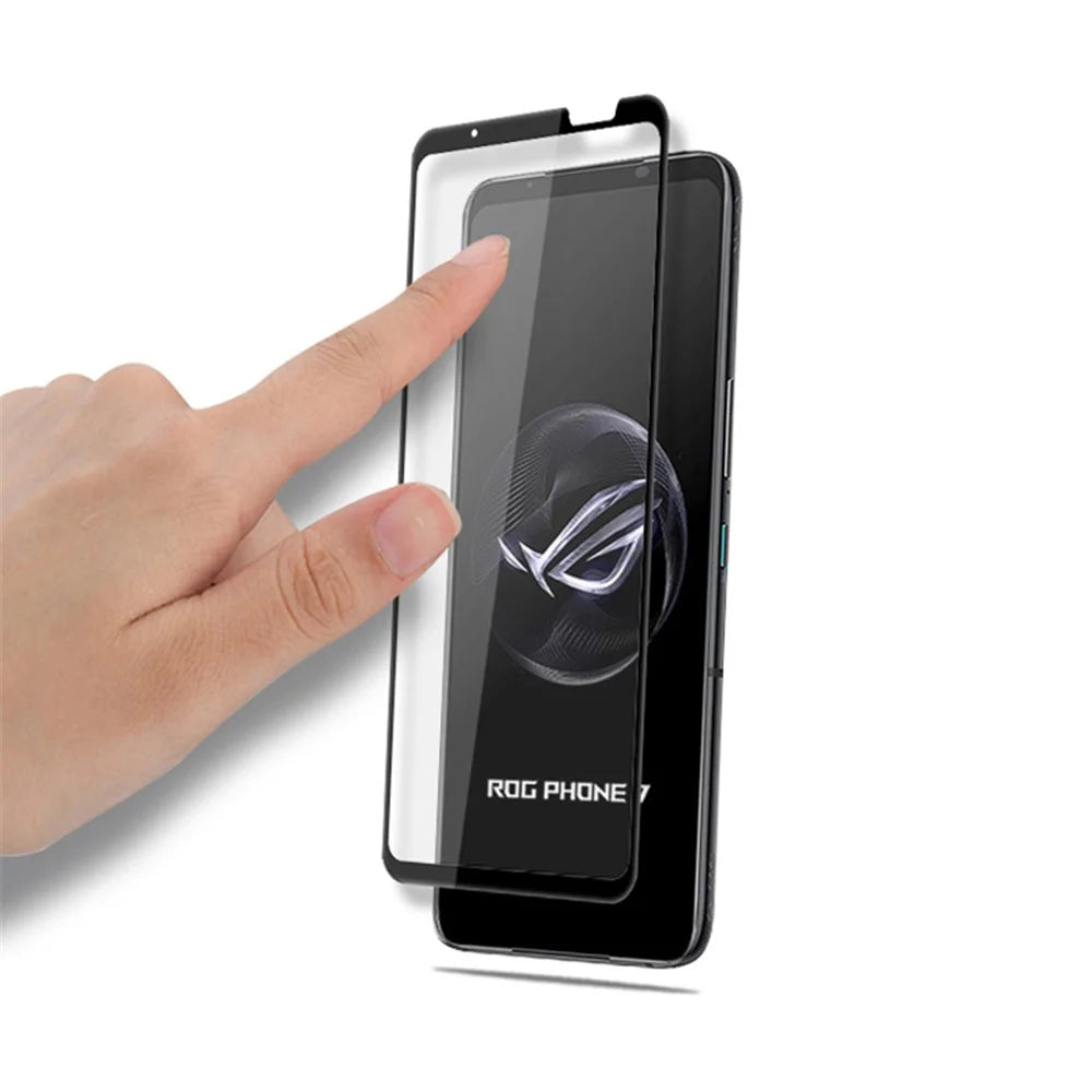 MOCOLO For Asus ROG Phone 7 5G Full Screen Protector Full Glue Silk Printing Tempered Glass Film - Black - 3