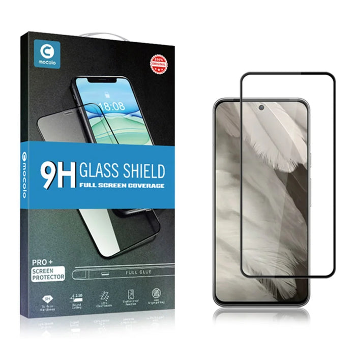 MOCOLO For Google Pixel 8 Pro Anti-scratch Full Screen Protector Full Glue Silk Printing Tempered Glass Film - Black - 7