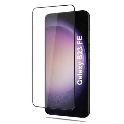 MOCOLO For Samsung Galaxy S23 FE Silk Printing Full Screen Protector Full Glue Tempered Glass Film - Black - 2
