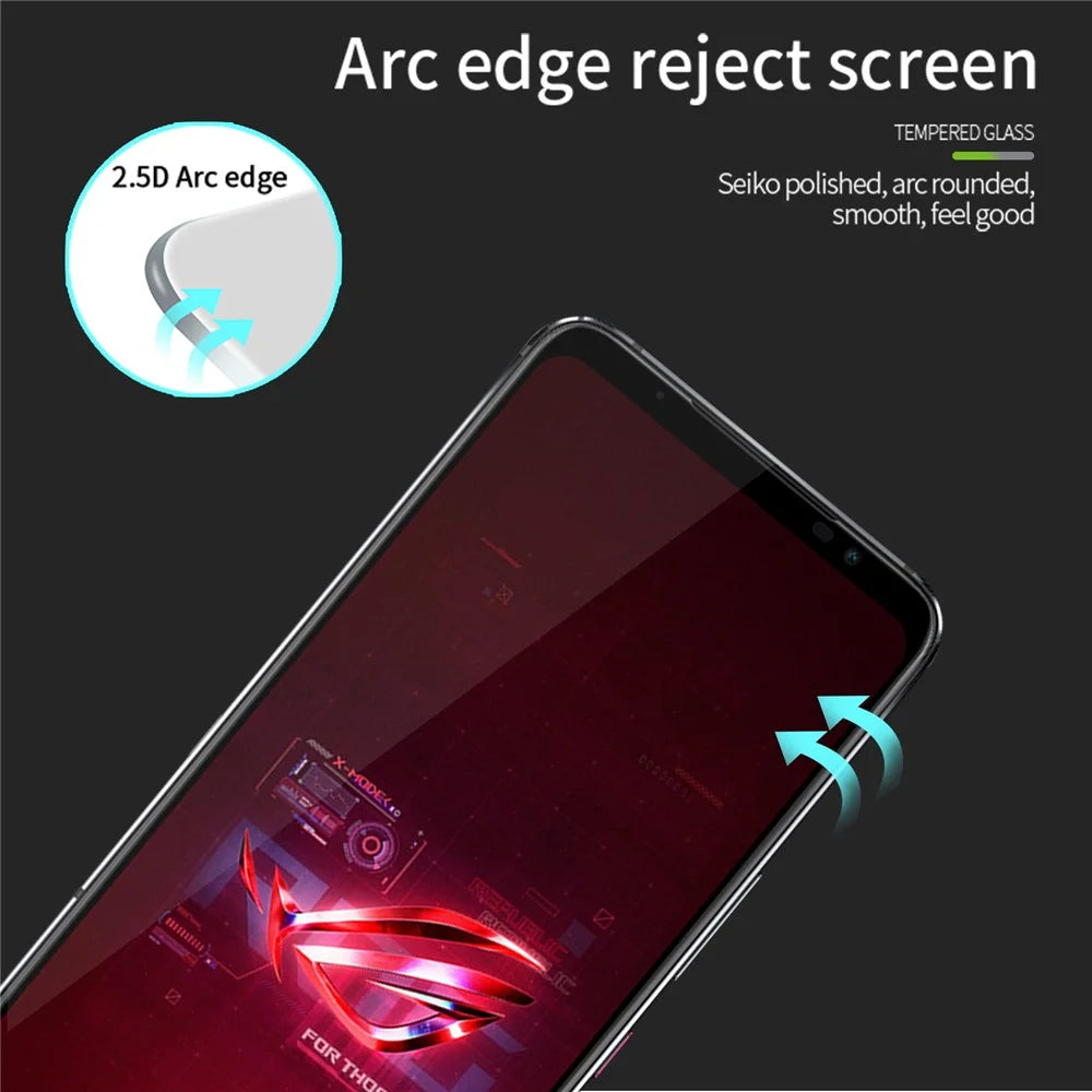 PINWUYO JK Tempered Glass Film Series-2 for Asus ROG Phone 7 5G Tough High Aluminum-silicon Glass Full Cover Screen Protector - 6