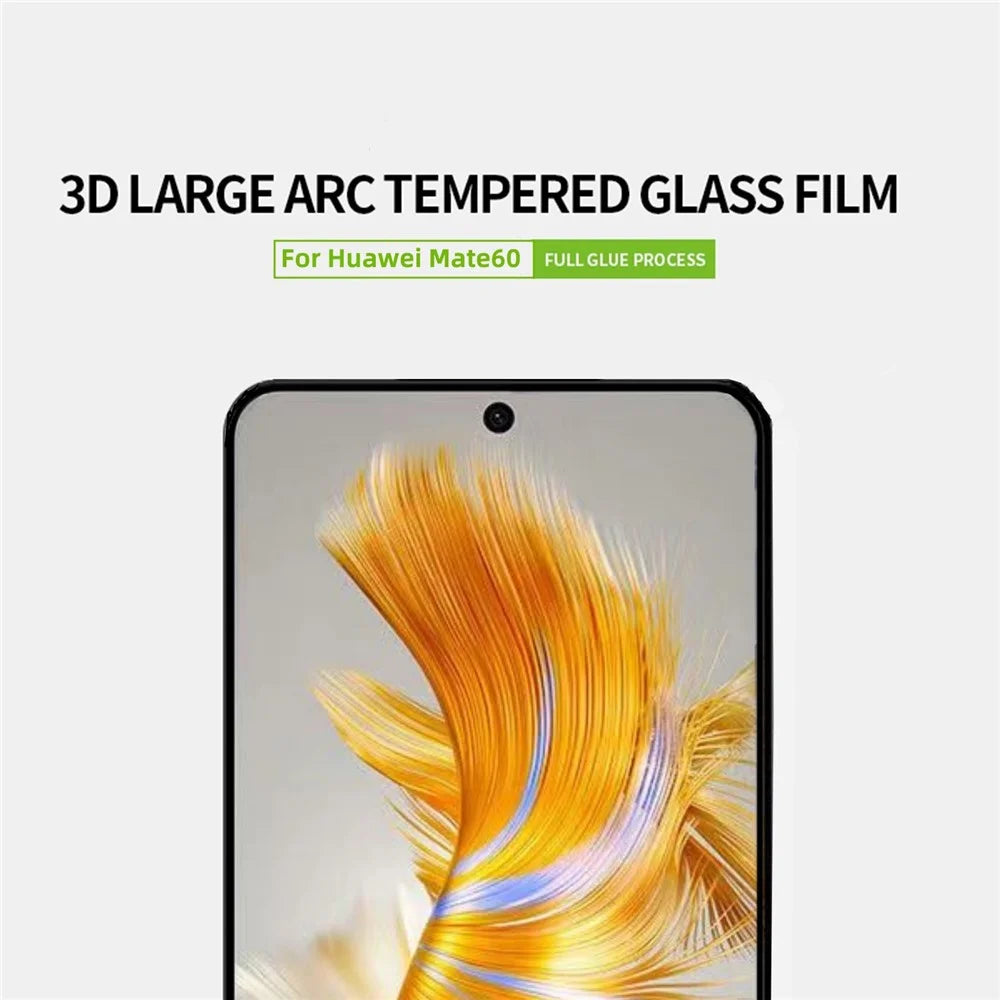 MOFI JK 3D Tempered Glass Film-1 for Huawei Mate 60 Curved High Aluminium-silicon Glass Screen Protector HD Clear - 3