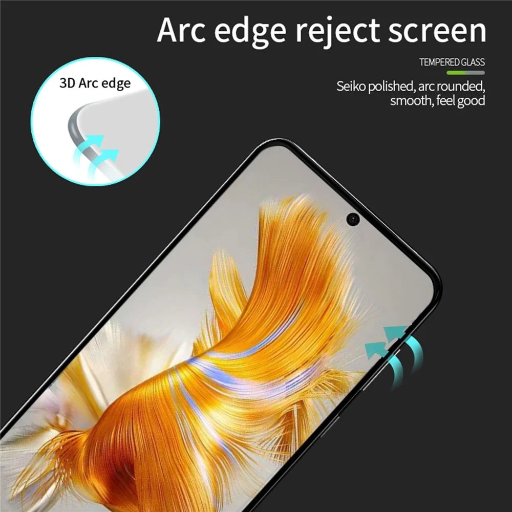 MOFI JK 3D Tempered Glass Film-1 for Huawei Mate 60 Curved High Aluminium-silicon Glass Screen Protector HD Clear - 6