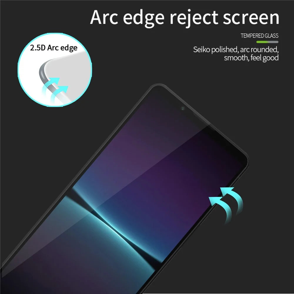 PINWUYO For Sony Xperia 5 V JK Tempered Glass Film Series-2 High Aluminum-silicon Glass HD Clear Full Screen Protector - 6