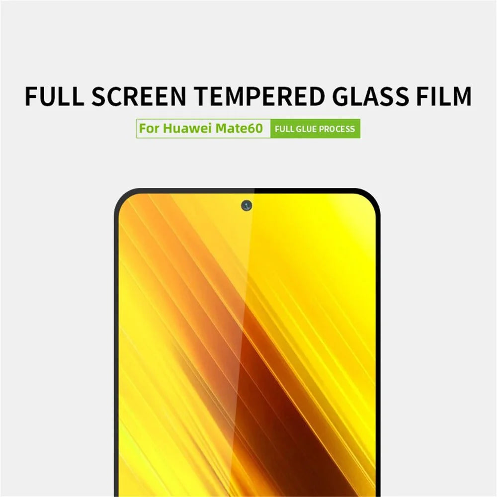 PINWUYO For Huawei Mate 60 JK Tempered Glass Film Series-2 Full Cover Screen Protector High Aluminum-silicon Glass Film - 3