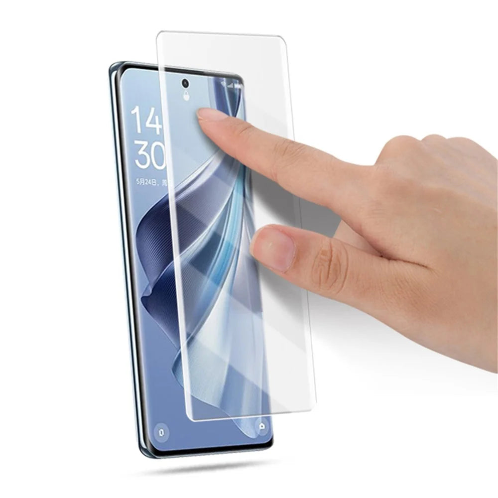 MOCOLO For Oppo Reno10 5G (Global) Anti-scratch Full Screen Protector 3D Curved UV Liquid Tempered Glass Film - 5