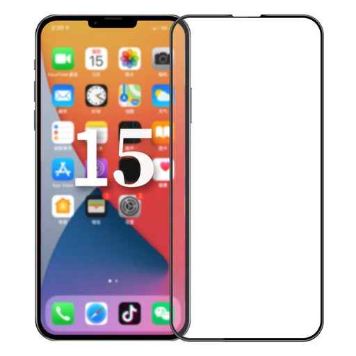 MOFI JK 3D Tempered Glass Film-1 for iPhone 15 Curved Screen Protector HD Clear High Aluminium-silicon Glass Film - 1
