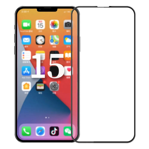MOFI JK 3D Tempered Glass Film-1 for iPhone 15 Pro Max High Aluminium-silicon Glass HD Curved Screen Protector - 1
