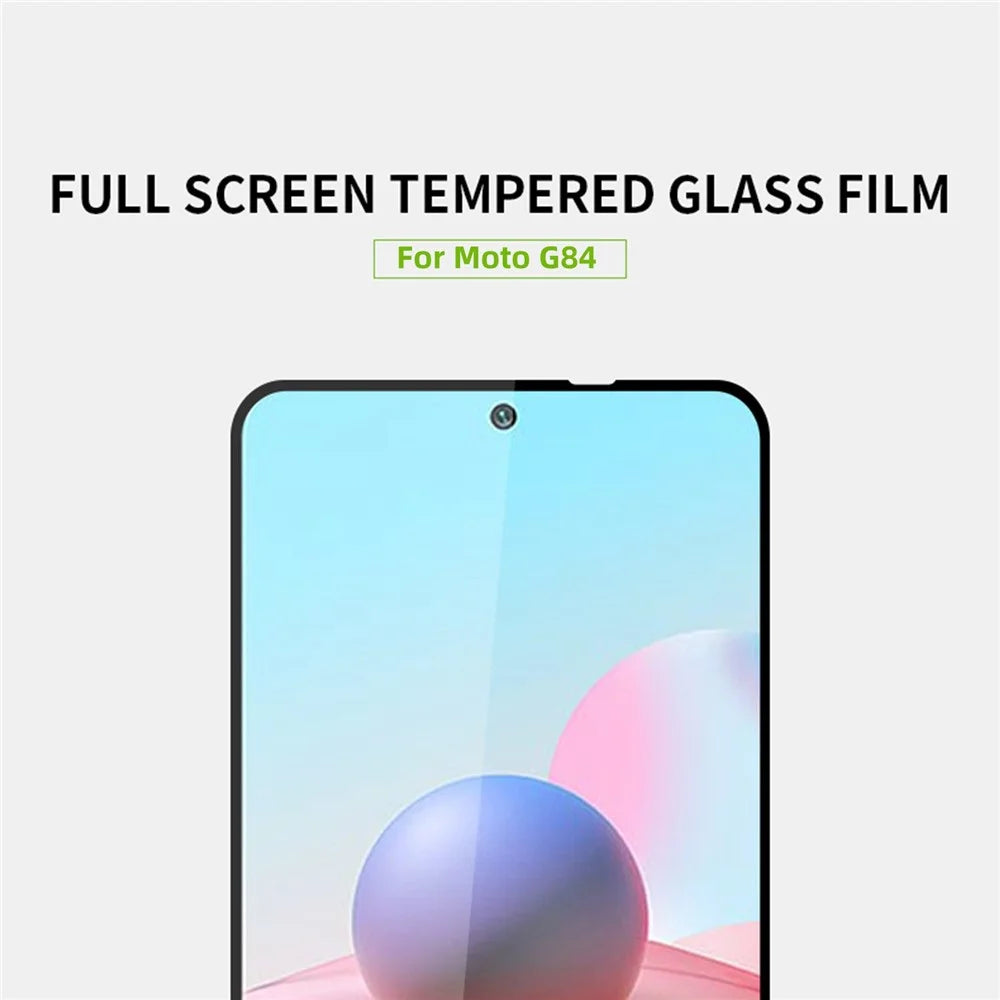MOFI For Motorola Moto G84 5G JK Tempered Glass Film Series-1 High Aluminum-silicon Glass Full Cover Full Glue Screen Protector - 3