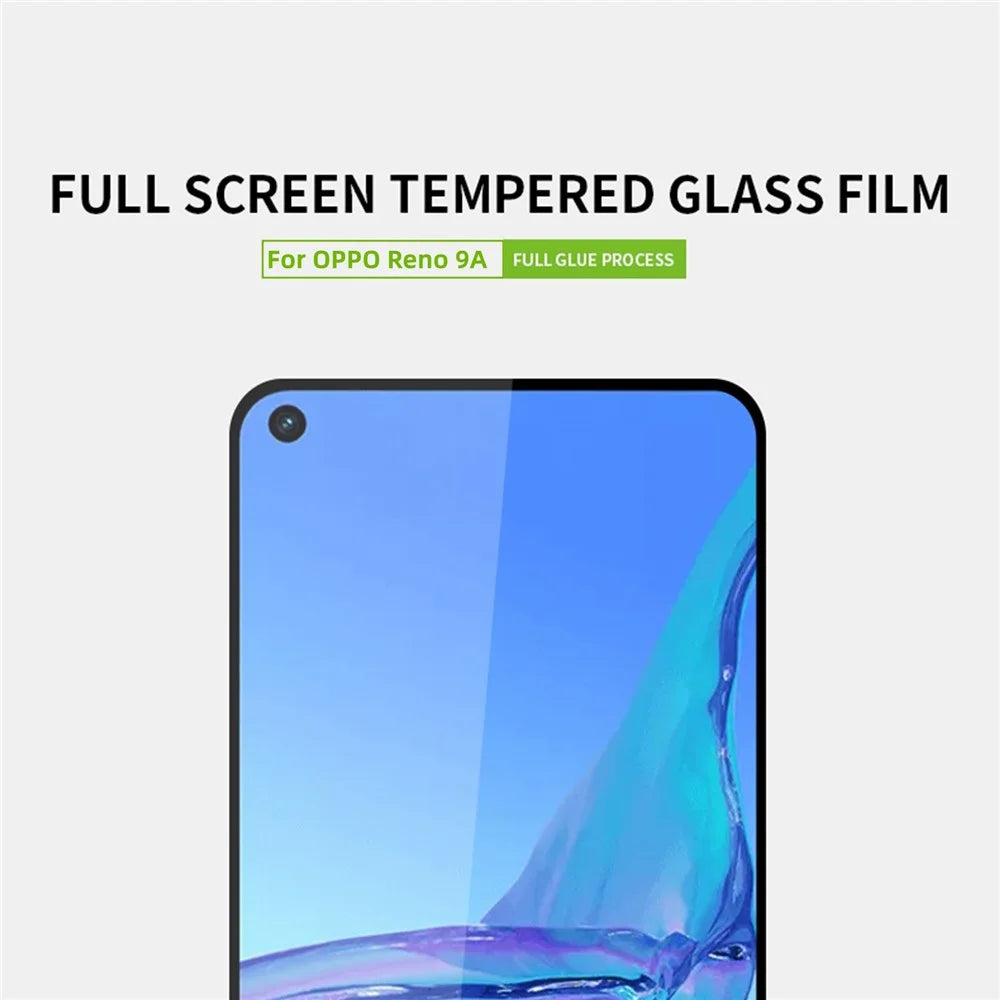 PINWUYO JK Tempered Glass Film Series-2 for Oppo Reno 9A Full Screen Protector High Aluminum-silicon Glass Film Guard - 3