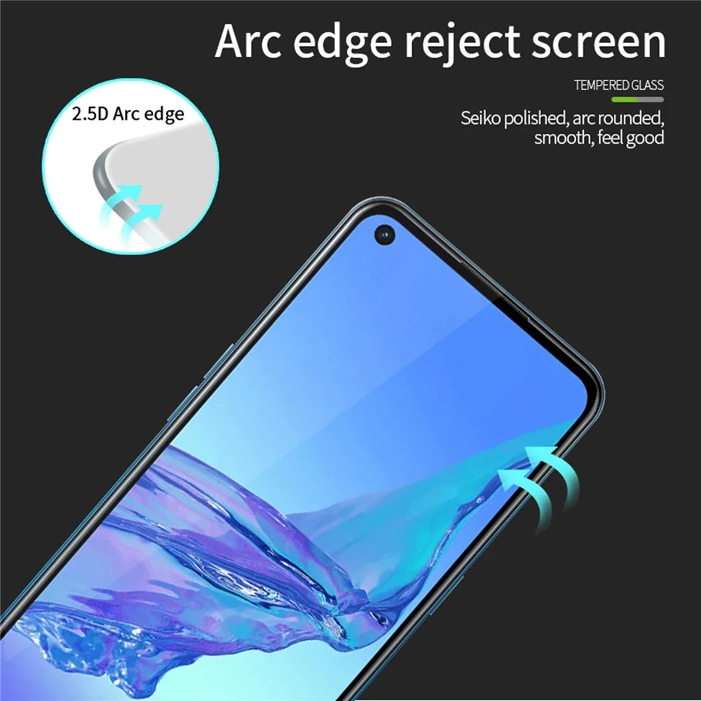 PINWUYO JK Tempered Glass Film Series-2 for Oppo Reno 9A Full Screen Protector High Aluminum-silicon Glass Film Guard - 6