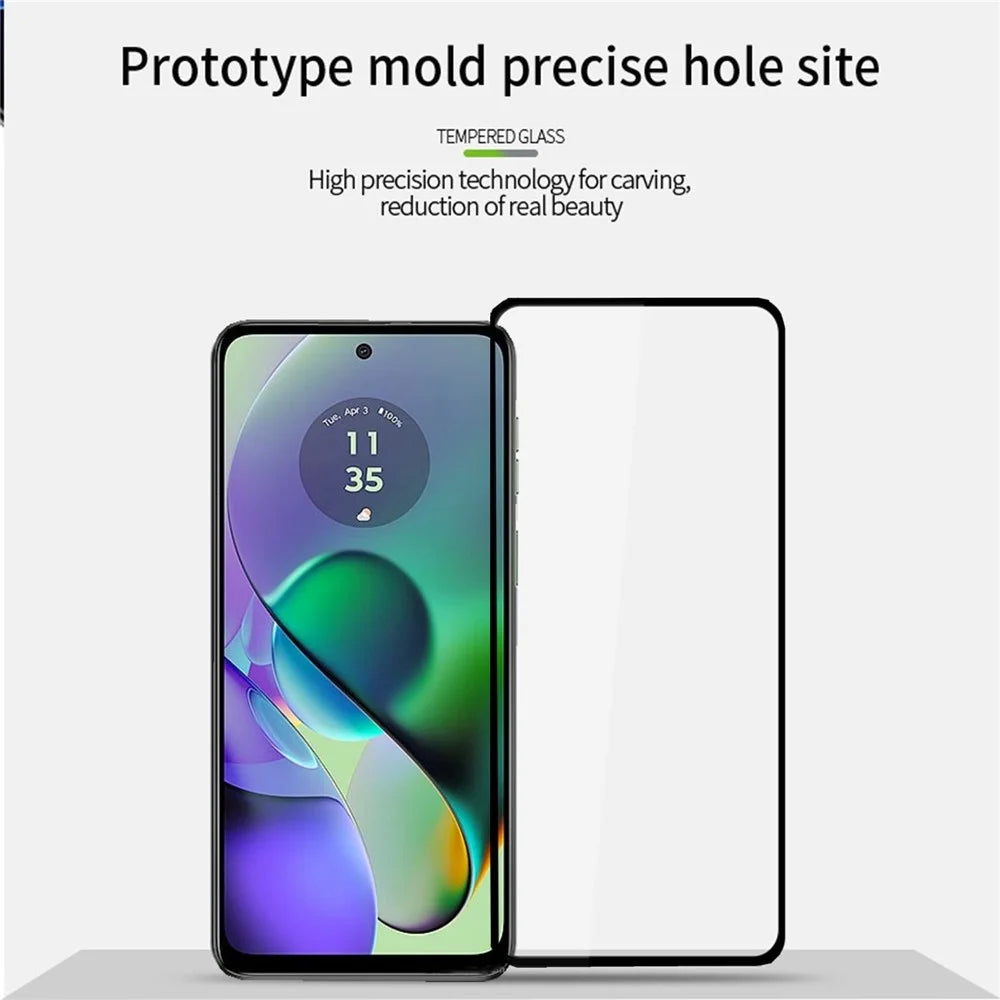 PINWUYO JK Tempered Glass Film Series-2 for Motorola Moto G54 5G Screen Protector Full Cover High Aluminum-silicon Glass Film - 7
