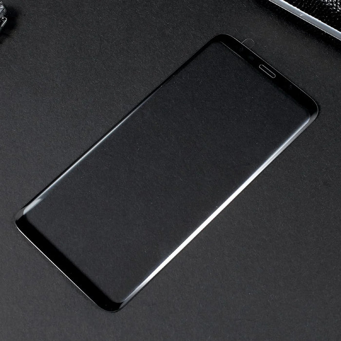 For Samsung Galaxy S8 Curved Full Coverage Mobile Tempered Glass Screen Protector - Black - 3