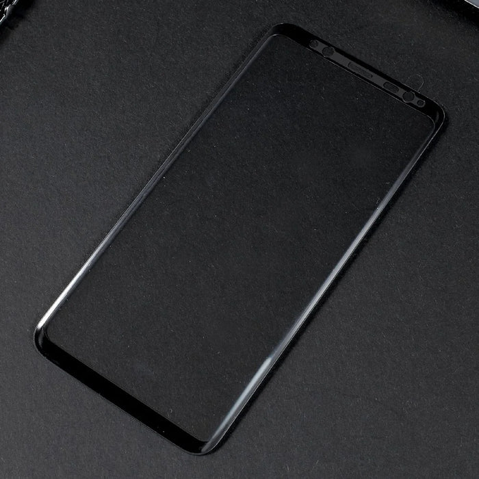 For Samsung Galaxy S8 Curved Full Coverage Mobile Tempered Glass Screen Protector - Black - 4