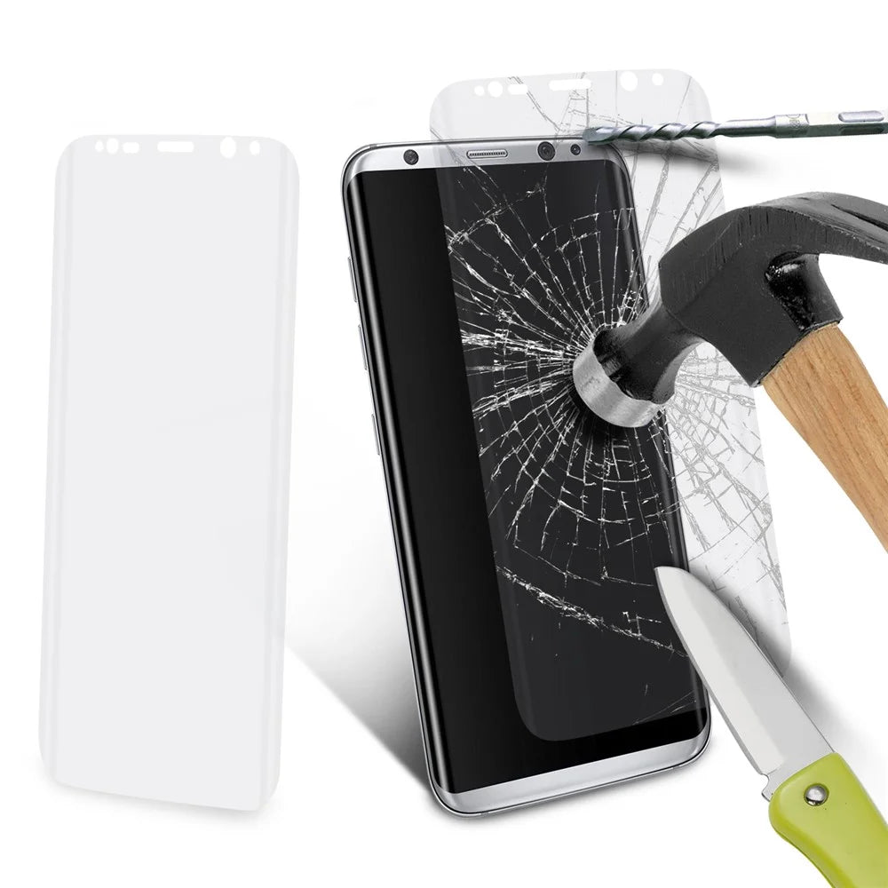 For Samsung Galaxy S8 0.3mm 3D Curved Tempered Glass Screen Protector Full Cover - 4