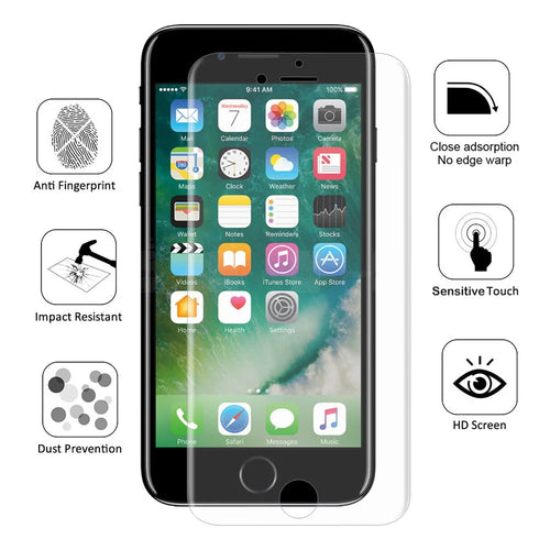 HAT PRINCE Hydrogel Film 0.1mm Full Coverage Screen Protector Film for iPhone 7 4.7 inch - 1