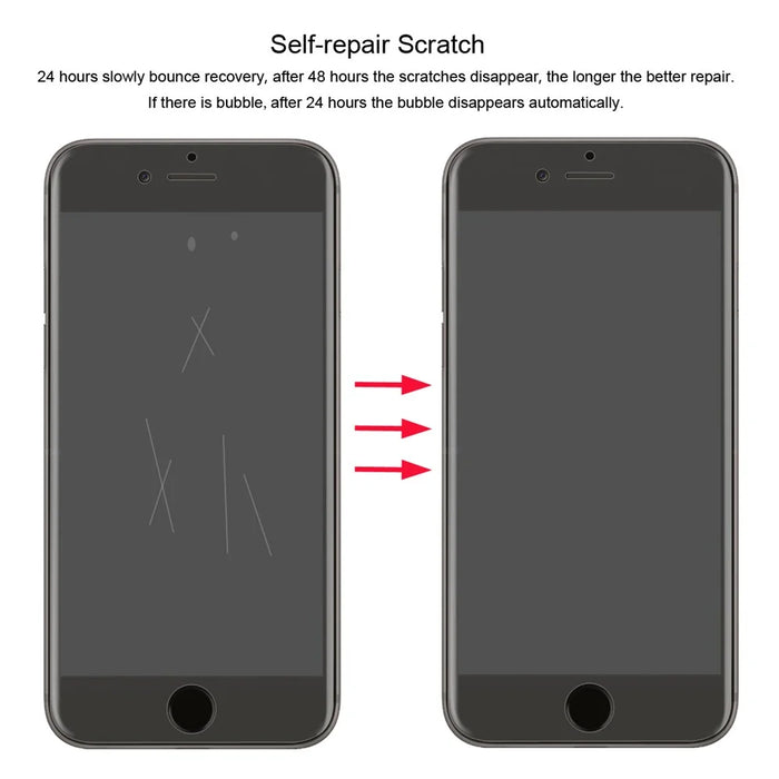 HAT PRINCE Hydrogel Film 0.1mm Full Coverage Screen Protector Film for iPhone 7 4.7 inch - 4