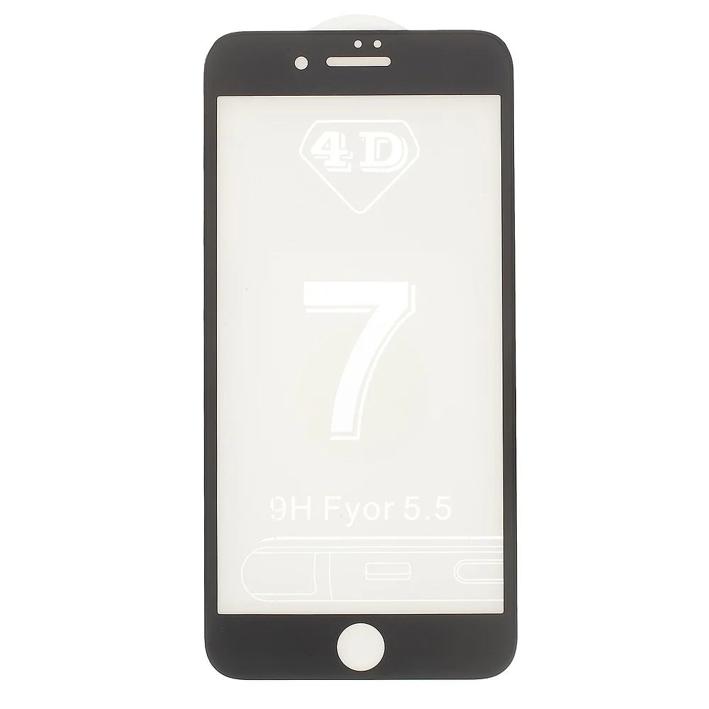 3D Full Coverage Tempered Glass Screen Protector Film for iPhone 7 4.7 inch - Black - 1
