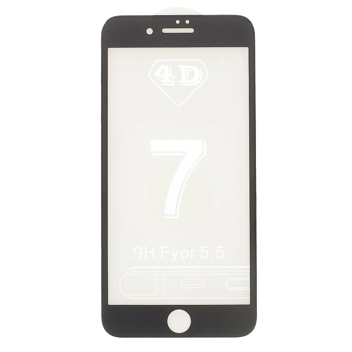 3D Full Coverage Tempered Glass Screen Protector Film for iPhone 7 4.7 inch - Black - 1