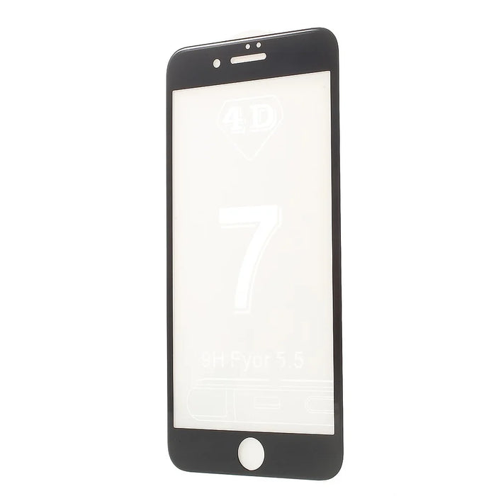3D Full Coverage Tempered Glass Screen Protector Film for iPhone 7 4.7 inch - Black - 2