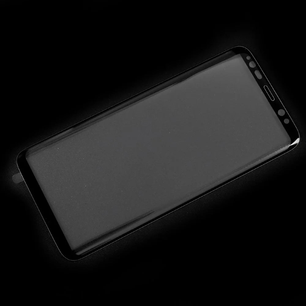 Full Size Curved Tempered Glass Screen Protector for Samsung Galaxy S8 SM-G950 - Black - 2