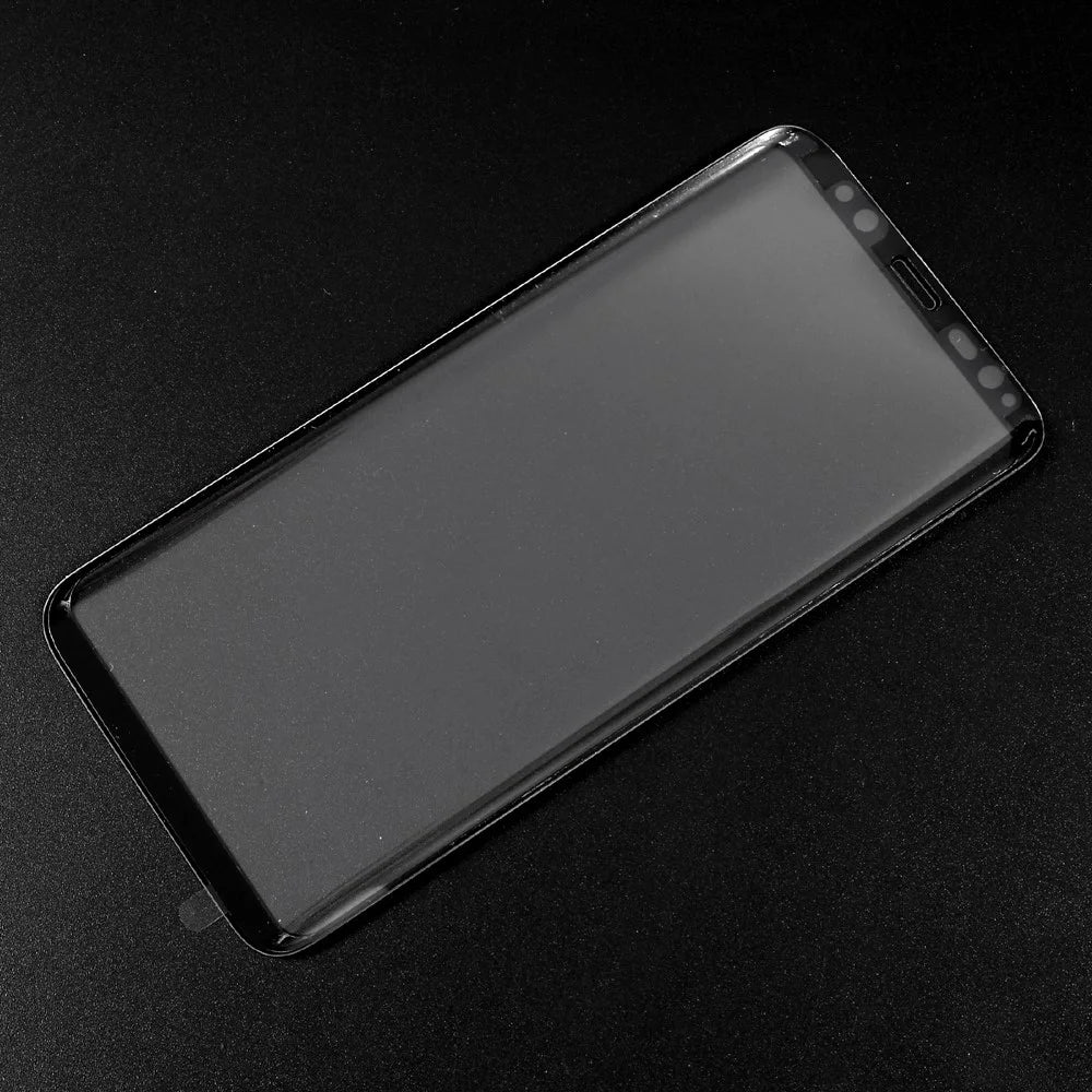 Full Size Curved Tempered Glass Screen Protector for Samsung Galaxy S8 SM-G950 - Black - 3