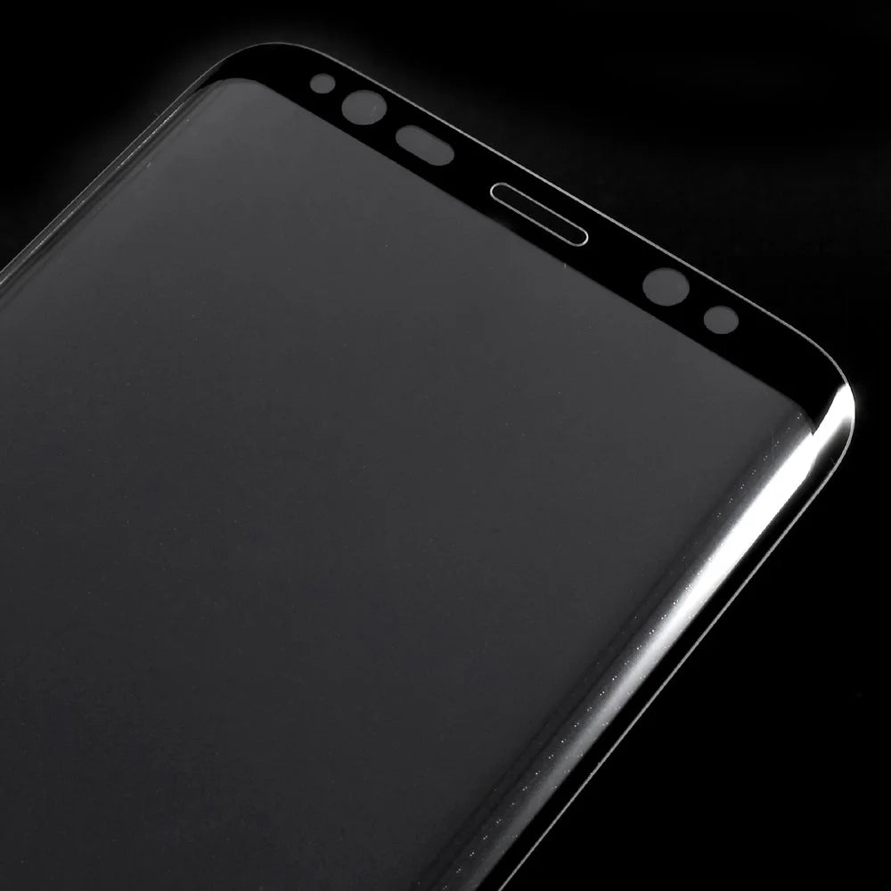 Full Size Curved Tempered Glass Screen Protector for Samsung Galaxy S8 SM-G950 - Black - 4