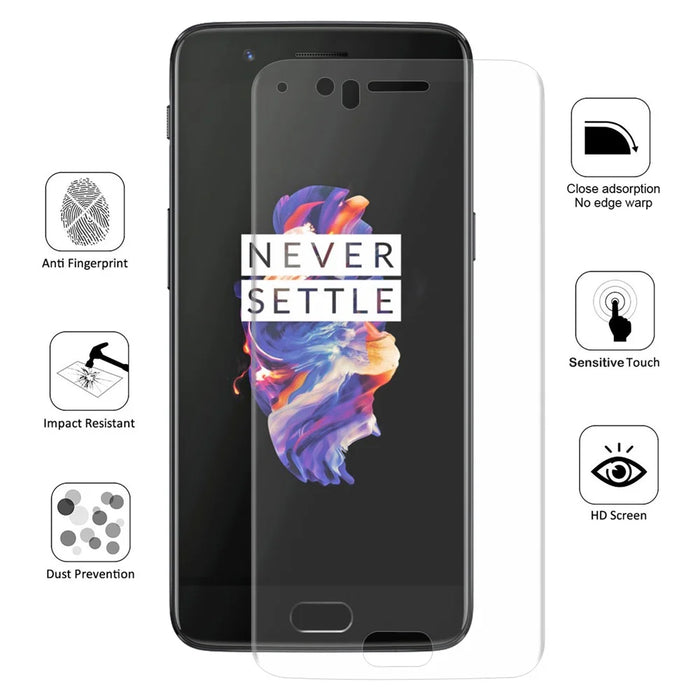 HAT PRINCE Hydrogel Film 0.1mm 3D Full Covered Soft Screen Protector for OnePlus 5 - 1