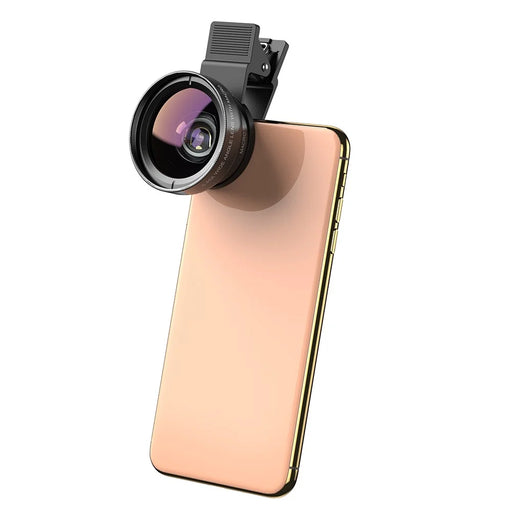 APEXEL 0.45x Universal Super Wide Angle 12.5x Macro SLR Effect External Camera Phone Lens - 2
