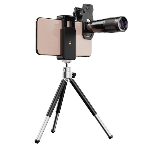 APEXEL Phone Camera Lens Kit, 22X Telephoto Lens + 120° Wide Angle Lens + 25X Macro Lens + 205° Fish Eye Lens - 2