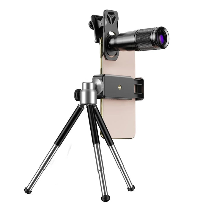 APEXEL Phone Camera Lens Kit, 22X Telephoto Lens + 120° Wide Angle Lens + 25X Macro Lens + 205° Fish Eye Lens - 3