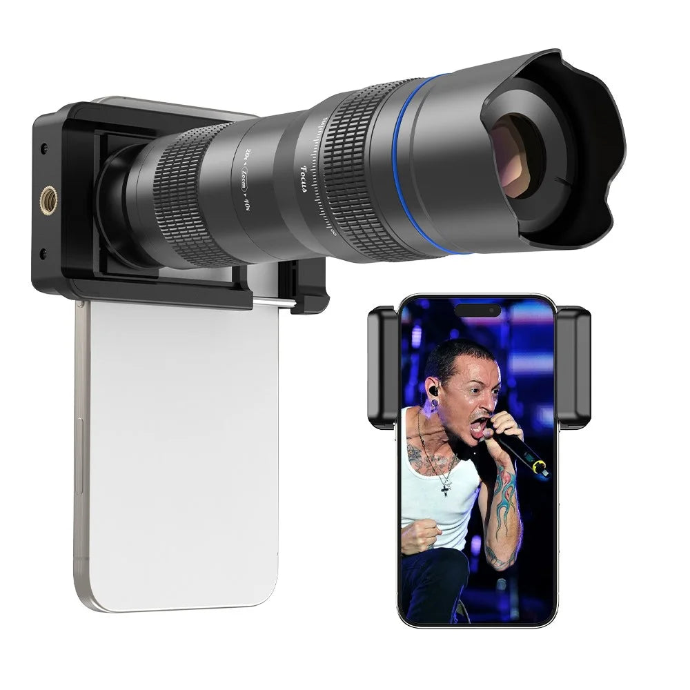 APEXEL HD Metal 20-40x Zoom Telescope Telephoto Lens Monocular Phone Camera Lens for iPhone Samsung Huawei - 1
