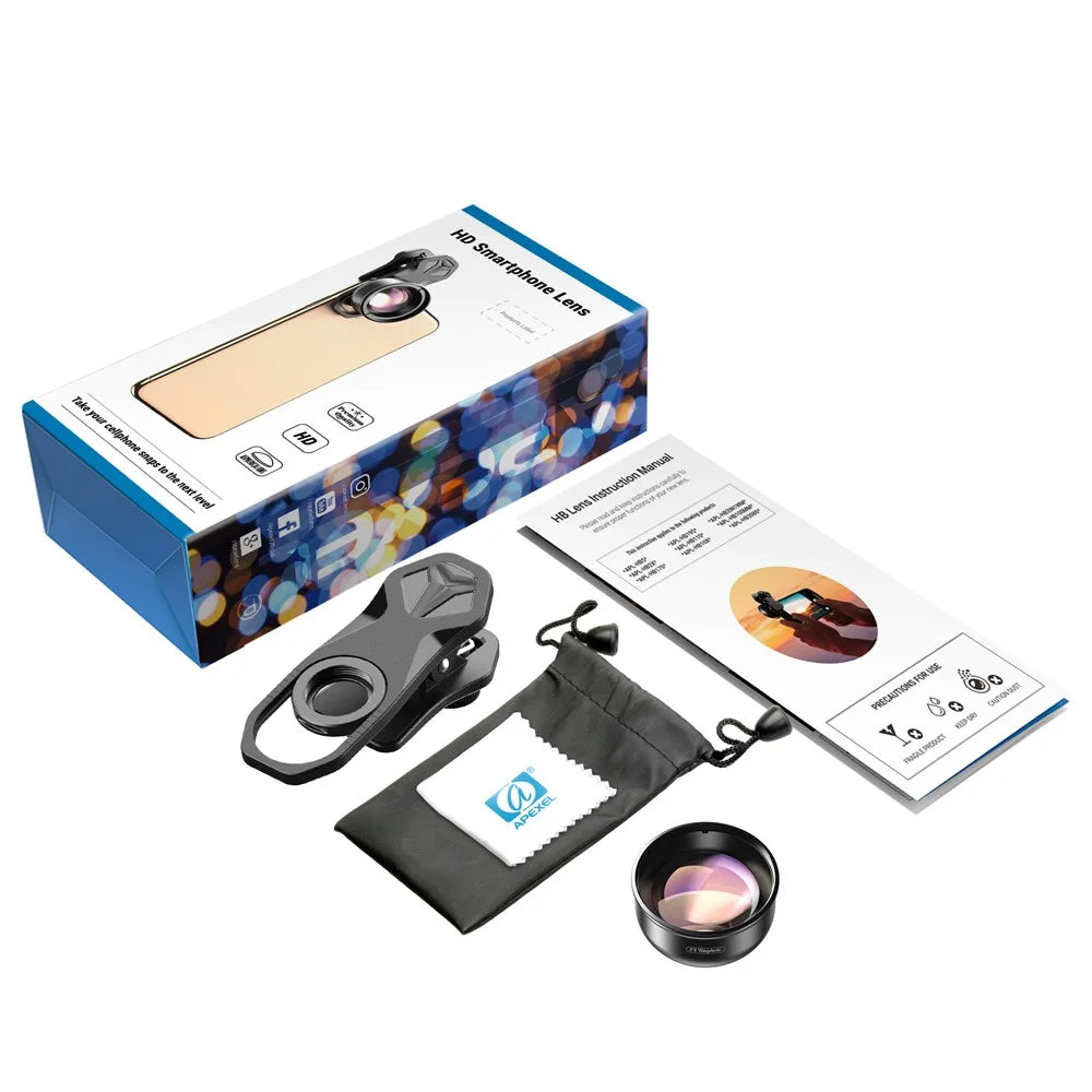 APEXEL APL-HB2X Teleconverter Lens Universal Mobile Phone Lens Smartphone Accessories - 7