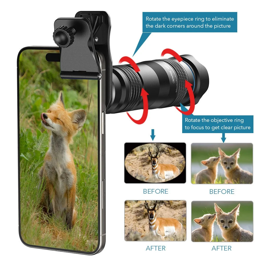 APEXEL APL-JS28X HD 28x Telephoto Telescope Lens Universal Smartphone Photography Kit - 5