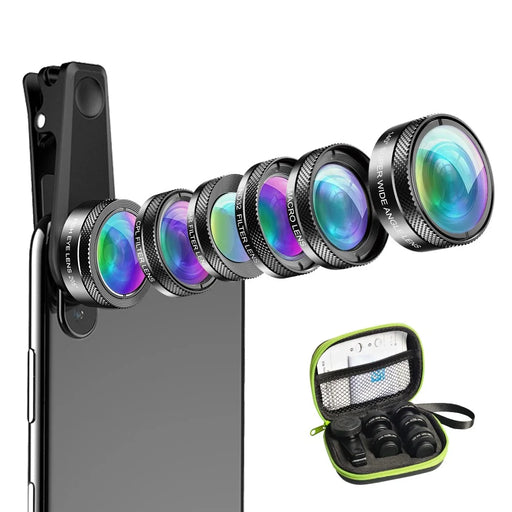 APEXEL APL-DG6 HD Multi-function Wide Angle / Star Filter / Macro / Fisheye / ND Filter / CPL Filter 6-in-1 Lens Kit - 2
