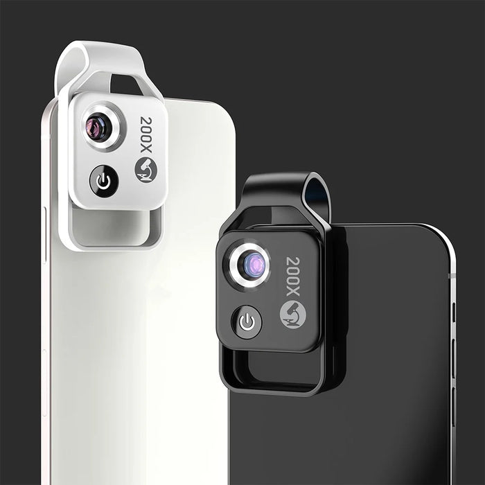 APEXEL APL-MS002CBK 200X Mobile Phone HD CPL Macro Lens Microscope with LED Light - Black - 4