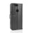 Genuine Split Leather Wallet Moble Phone Case with Stand for OnePlus 5T - Black - 7
