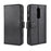Genuine Leather Wallet Stand Mobile Phone Cover for OnePlus 6 - Black - 2