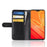 Genuine Leather Wallet Stand Mobile Phone Cover for OnePlus 6 - Black - 6
