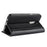 Genuine Leather Wallet Stand Mobile Phone Cover for OnePlus 6 - Black - 7