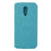 VILI DMX for OnePlus 6T Cross Texture Leather Protective Shell [Card Holder Stand] - Blue - 2