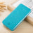 VILI DMX for OnePlus 6T Cross Texture Leather Protective Shell [Card Holder Stand] - Blue - 4