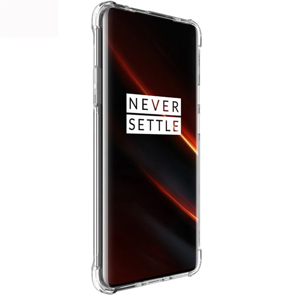 IMAK for OnePlus 7T Pro Shockproof Full Protection TPU Phone Cover - Transparent - 3
