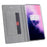 VILI DMX Cross Texture Leather Stand Case with Card Slot for OnePlus 7T Pro - Grey - 2
