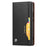 Auto-absorbed PU Leather Wallet Mobile Cover for OnePlus 7T Pro - Black - 2