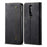 Vintage Style Jeans Cloth Texture Wallet Flip Leather Phone Case for OnePlus 8 - Black - 2