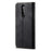 Vintage Style Jeans Cloth Texture Wallet Flip Leather Phone Case for OnePlus 8 - Black - 4